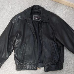 Men's Genuine Leather Bomber Jacket